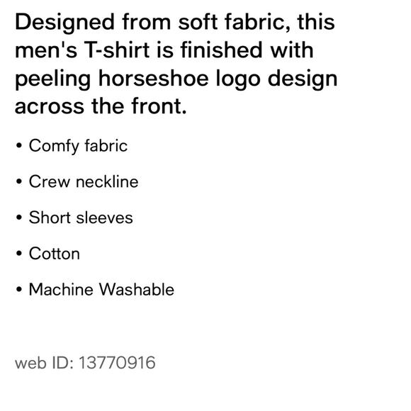 NWT True Religion Horseshoe Logo White T-Shirt Short Sleeve Mens SIze Small - Picture 3 of 3